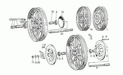 Εικόνα της ΡΟΥΛΕΜΑΝ ΠΙΣΩ ΤΡΟΧΟΥ MG BREVA-NEVADA 750-GU92204217