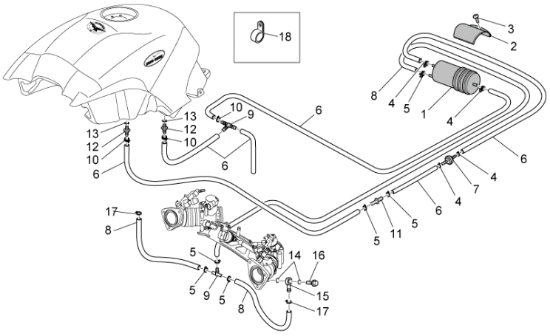 Εικόνα της ΣΩΛΗΝΑΚΙ ΒΕΝΖΙΝΗΣ APR-MOTO GUZZI SAE 30-856063