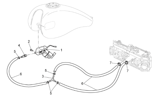 Εικόνα της ΡΑΚΟΡ ΣΩΛΗΝΑΚΙ ΒΕΝΖ MG BREVA 1.1-BELLAG-GU01106692