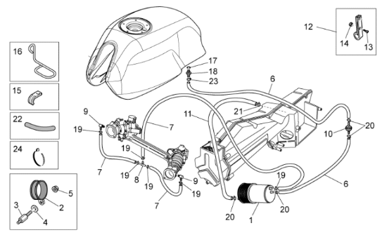 Εικόνα της ΣΥΝΔΕΣΜΟΣ ΤΕΠΟΖΙΤΟΥ APRILIA-MG-2B001203