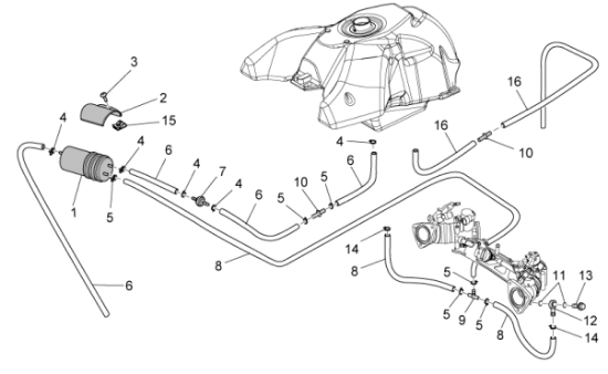 Εικόνα της ΣΩΛΗΝΑΚΙ ΒΕΝΖΙΝΗΣ APR-MOTO GUZZI SAE 30-856063