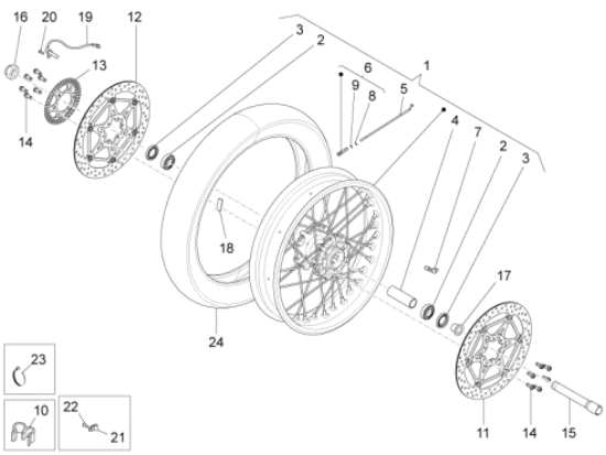 Εικόνα της ΤΡΟΧΟΣ ΜΠΡΟΣ MG STELVIO 1200 2,50x19-883009