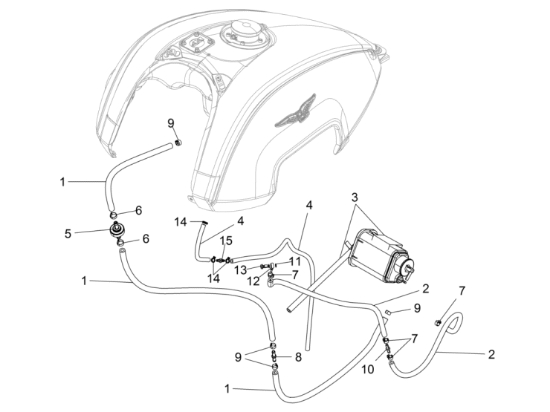 Εικόνα της ΣΩΛΗΝΑΚΙ ΒΕΝΖΙΝΗΣ APR-MOTO GUZZI SAE 30-856063