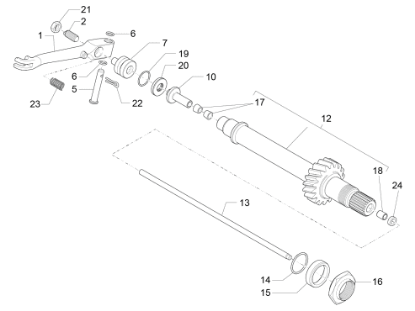 Εικόνα της ΑΞΟΝΑΚΙ ΑΜΠΡΑΓΙΑΖ MG V 85-V9-2A000216