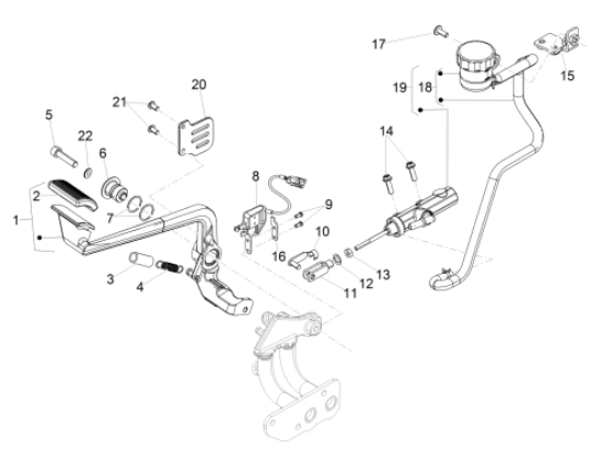 Εικόνα της ΕΛΑΤΗΡΙΟ ΕΠΑΝΑΦ ΠΟΔΟΦΡ RSV 1000 98-07/TU-AP8121927