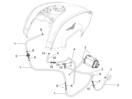 Εικόνα της ΣΩΛΗΝΑΚΙ ΒΕΝΖΙΝΗΣ APR-MOTO GUZZI SAE 30-856063