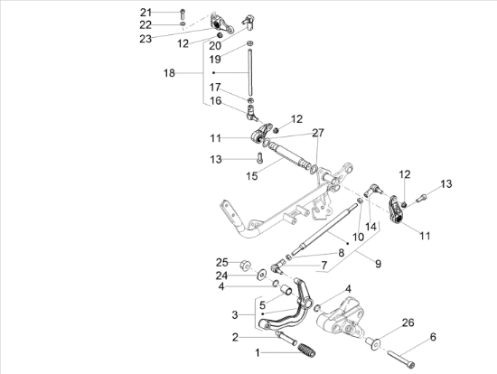 Εικόνα της ΛΑΣΤΙΧΑΚΙ ΛΕΒΙΕ ΤΑΧ APRILIA-MOTO GUZZI-AP8120912