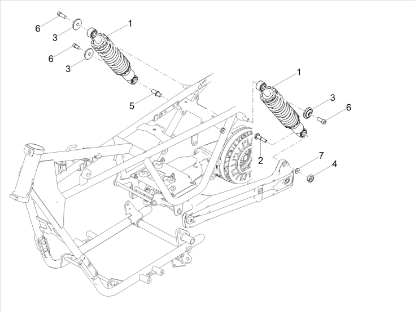 Εικόνα της ΑΜΟΡΤΙΣΕΡ ΠΙΣΩ MG V7 750 RACER MY17-2B003750