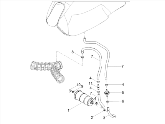 Εικόνα της ΠΙΠΑ ΕΞΑΕΡΙΣΜΟΥ ΚΑΝΙΣ V100 MAND-STELV E-AP8127601