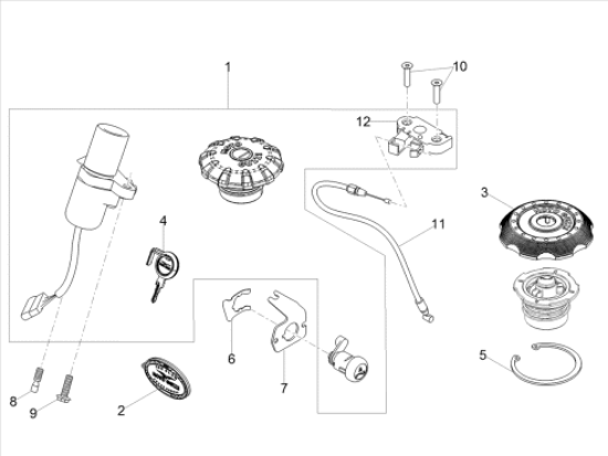 Εικόνα της ΚΛΕΙΔΙ ΑΚΑΤΕΡΓ MG V9 Bobber 850-V 85-2B005184