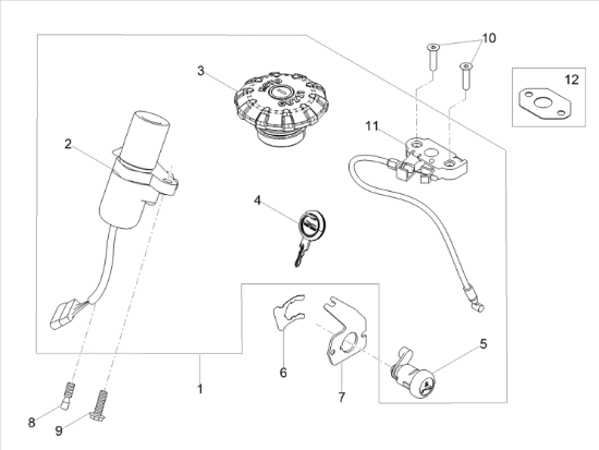 Εικόνα της ΚΛΕΙΔΑΡΙΑ ΤΙΜ MG V7 750+ΤΑΠΑ ΒΕΝΖ ΣΕΤ-2D000351