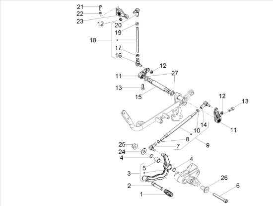 Εικόνα της ΛΑΣΤΙΧΑΚΙ ΛΕΒΙΕ ΤΑΧ APRILIA-MOTO GUZZI-AP8120912