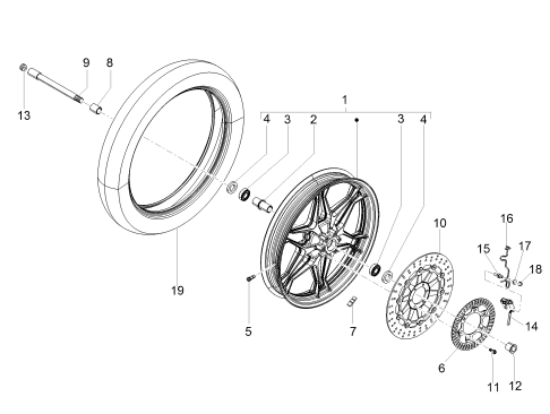 Εικόνα της ΣΕΝΣΟΡΑΣ ABS BEV/SHIV/DORSO/MANA/RS 660-1D003350