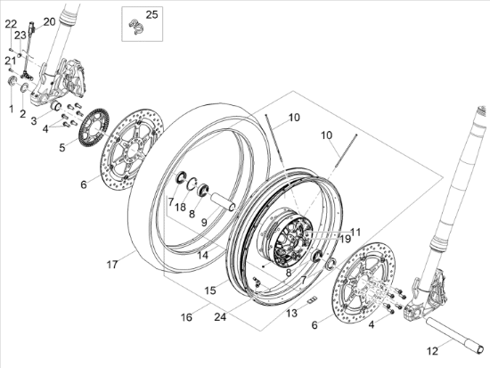 Εικόνα της ΑΠΟΣΤΑΤΗΣ ΑΞΟΝΑ ΜΠΡ ΤΡΟΧΟΥ V85-V100-STE-978498