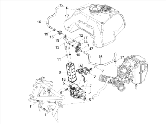 Εικόνα της ΣΩΛΗΝΑΚΙ ΒΕΝΖΙΝΗΣ APR-MOTO GUZZI SAE 30-856063