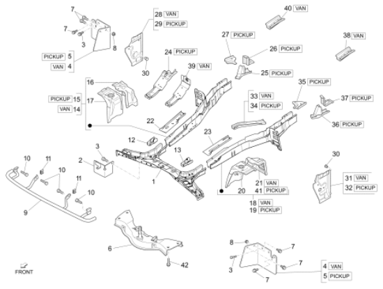 Εικόνα της ΒΙΔΑ U ΣΥΝΕΜΠΛΟΚ ΨΑΛΙΔ ΠΙΣΩ PORTER VAN-D9004117087T