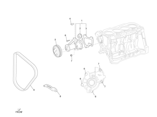 Εικόνα της ΚΙΤ ΦΤΕΡΩΤΗ ΤΡΟΜΠΑΣ ΝΕΡΟΥ PORTER 16V-1610487104000