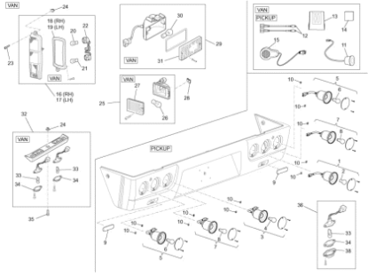 Εικόνα της ΑΙΣΘΗΤΗΡΑΣ ΠΑΡΚΑΡ PORTER E6-B025626