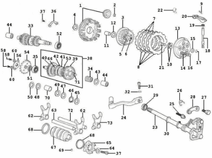 Εικόνα της ΜΟΧΛΟΣ ΛΕΒΙΕ ΑΜΠΡΑΓΙΑΖ RS 50-RX-SX-CM151201