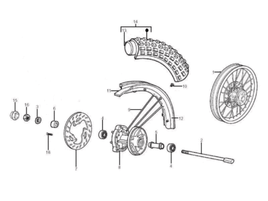 Εικόνα της ΦΑΚΑΡΟΛΑ ΜΠΡΟΣ ΤΡΟΧΟΥ RX 50 06-10-00D01201091