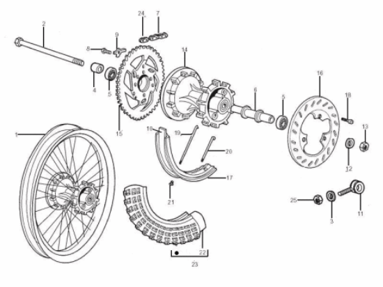 Εικόνα της ΑΣΦΑΛΕΙΑ ΑΛΥΣΙΔΑΣ GILERA SMT-RCR-00H01501212