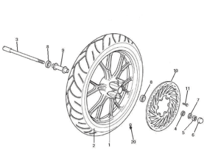 Εικόνα της ΑΞΟΝΑΣ ΜΠΡΟΣ ΤΡΟΧΟΥ GPR 50-125-TUONO 12-86190R