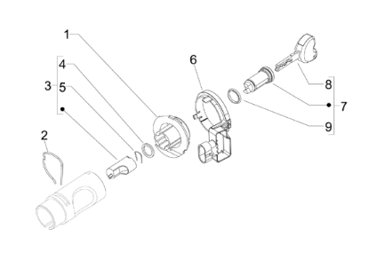 Εικόνα της ΚΕΡΑΙΑ IMMΟΒΙL SCOOTER 125<>800 ΜΕ ΚΑΛΩΔ-1D003415R