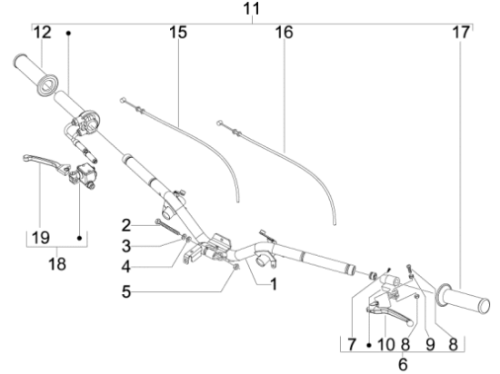 Εικόνα της ΣΚΡΙΠ ΓΚΑΖΙΟΥ FLY 100/125/150 4T MY08-CM079717