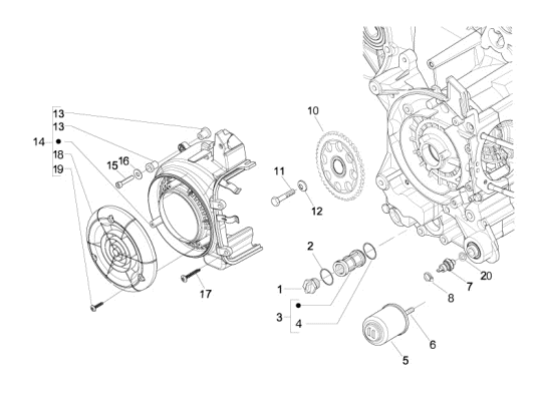 Εικόνα της ΦΙΛΤΡΟ ΛΑΔΙΟΥ SCOOTER 4T 125<>300 CC-1A022356