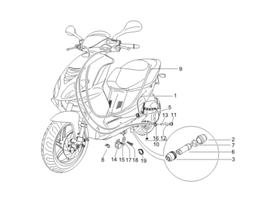 Εικόνα της ΣΥΡΜΑ ΚΟΝΤΕΡ GILERA STALKER-561153