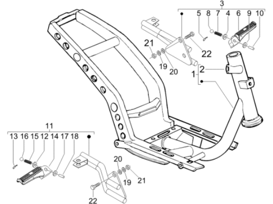 Εικόνα της ΜΑΡΣΠΙΕ ΠΙΣΩ GILERA ICE-STALK ΔΕΞΙΟ ΣΚΕΤ-574227