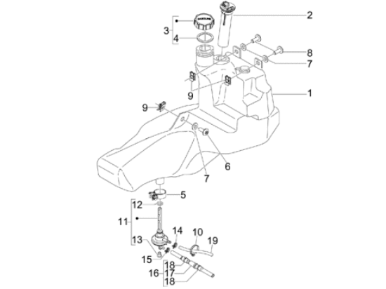 Εικόνα της ΦΙΛΤΡΟ ΒΕΝΖΙΝΗΣ SCOOTER 50<>150-624522