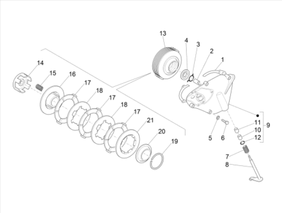 Εικόνα της ΔΙΣΚΟΣ ΑΜΠΡΑΓΙΑΖ VESPA FL2-ΑΡΕ 50 ΜΕΤΑΛ-28601446