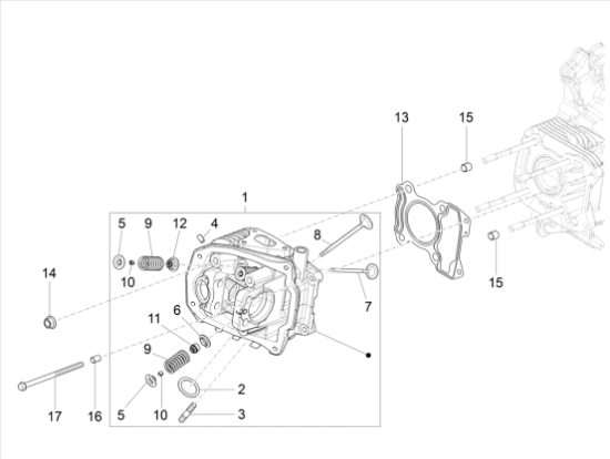 Εικόνα της ΦΛΑΝΤΖΑ ΚΕΦ ΚΥΛ SCOOTER 125 T4 3V 11-13>-1A000173