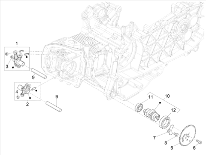 Εικόνα της ΕΚΚΕΝΤΡΟΦΟΡΟΣ SCOOTER 125 4T-3V MY12>-1A0035075