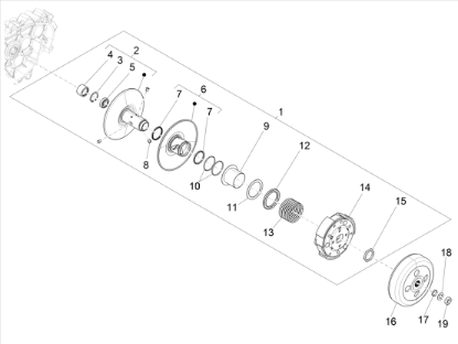 Εικόνα της ΑΜΠΡΑΓΙΑΖ LIBERTY 125-150 4T 3V ΚΟΜΠΛΕ-1A007284