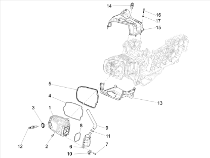 Εικόνα της ΚΑΛΥΜΜΑ ΚΥΛΙΝΔΡΟΥ SCOOTER 125/150 4T ΑΝΩ-1A020720