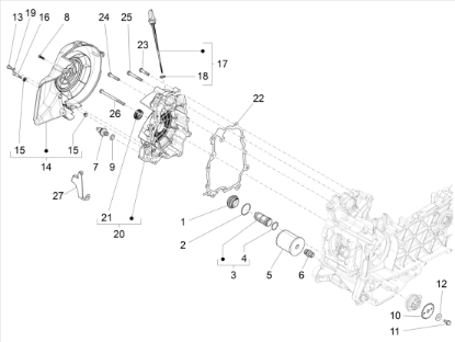 Εικόνα της ΚΑΠΑΚΙ ΒΟΛΑΝ SCOOTER 125/150 4T 3V-8798545