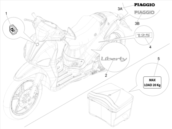 Εικόνα της ΣΗΜΑ ΠΟΔΙΑΣ ΛΟΓΟΤΥΠΟ PIAGGIO-5743990095