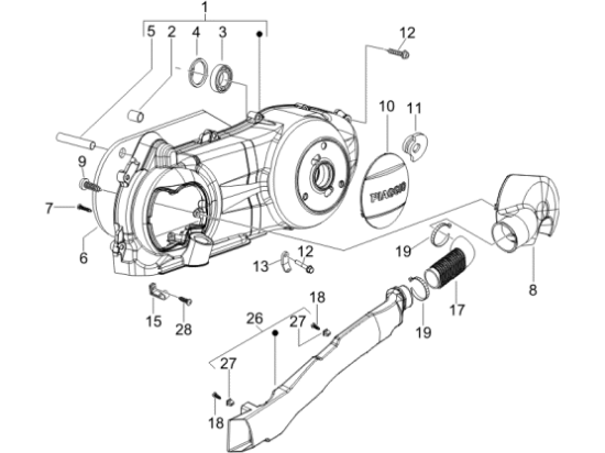 Εικόνα της ΣΩΛΗΝΑΣ ΑΕΡΑΓΩΓΟΥ ΙΜΑΝΤΑ LIBERTY 125/200-CM023801