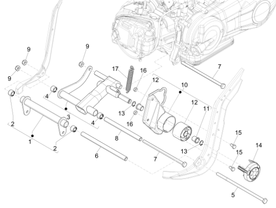 Εικόνα της ΚΑΠΑΚΙ ΣΥΝΕΜΠΛΟΚ SCOOTER 125<>250-655151