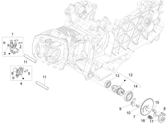 Εικόνα της ΚΟΚΟΡΑΚΙ ΕΞΑΓ SCOOTER 125-150 4T-3V-1A019799R