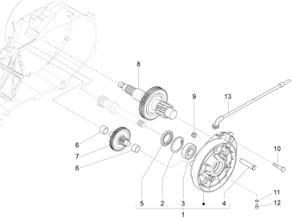 Εικόνα της ΑΞΟΝΑΣ ΠΙΣΩ ΤΡΟΧΟΥ LIBERTY 50 IGet 4T 3V-1A001828