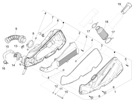 Εικόνα της ΦΙΛΤΡΟ ΑΕΡΟΣ LIBERTY 125-150 E5 MY20-1A018437