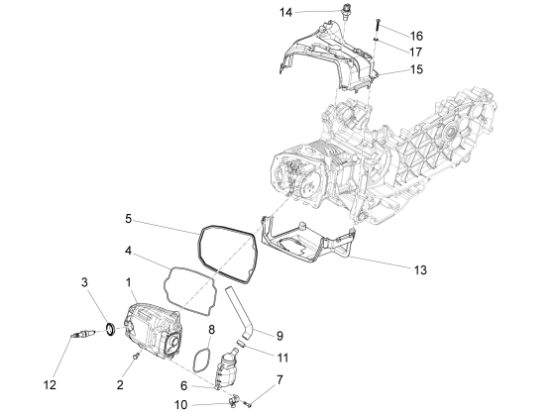 Εικόνα της ΚΑΛΥΜΜΑ ΚΥΛΙΝΔΡΟΥ SCOOTER 125/150 4T ΑΝΩ-1A020720