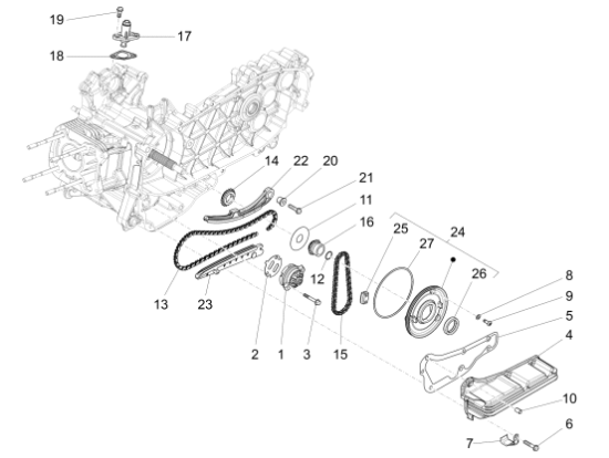 Εικόνα της ΤΡΟΜΠΑ ΛΑΔΙΟΥ SCOOTER 125-150 4T/2V/3V-B017915