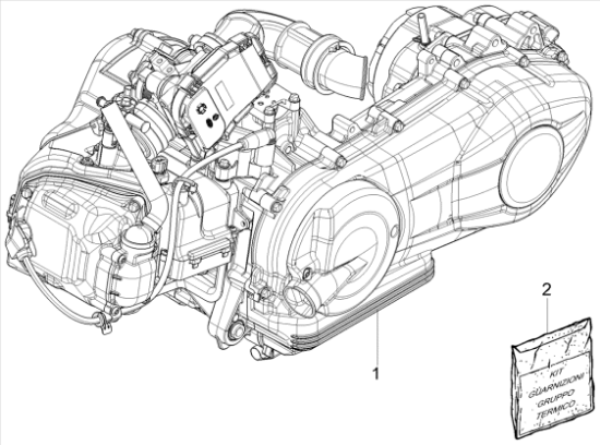 Εικόνα της ΣΕΤ ΦΛΑΝΤΖΕΣ+ΤΣΙΜ FLY-LIB 150 4T/3V-1R000151