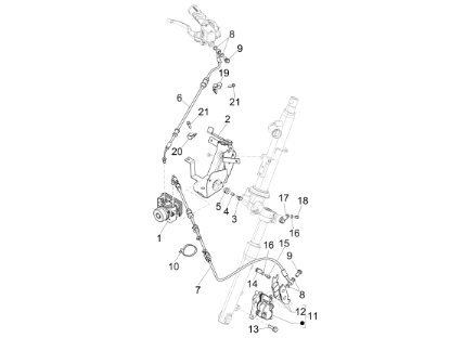 Εικόνα της ΒΑΣΗ ΣΤΗΡΙΞΗΣ ΕΓΚΕΦ ABS LIBERTY 125-150-1C001538