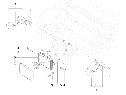 Εικόνα της ΦΑΝΟΣ ΜΠΡΟΣ VESPA S 125 4T 3V E3 ie 14>-1D000450