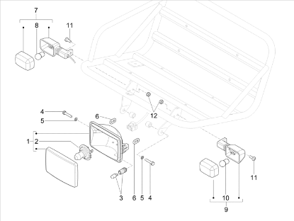 Εικόνα της ΦΑΝΟΣ ΜΠΡΟΣ VESPA S 125 4T 3V E3 ie 14>-1D000450